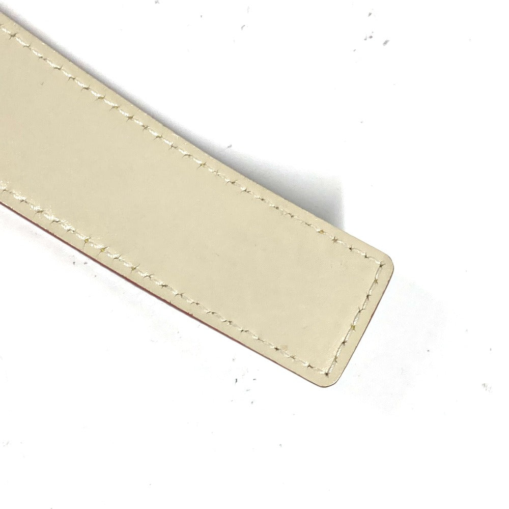 LOUIS VUITTON belt M6870W Suhari leather white Suhari Santur Suhalirah 80