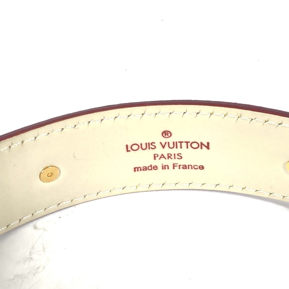 LOUIS VUITTON belt M6870W Suhari leather white Suhari Santur Suhalirah 80