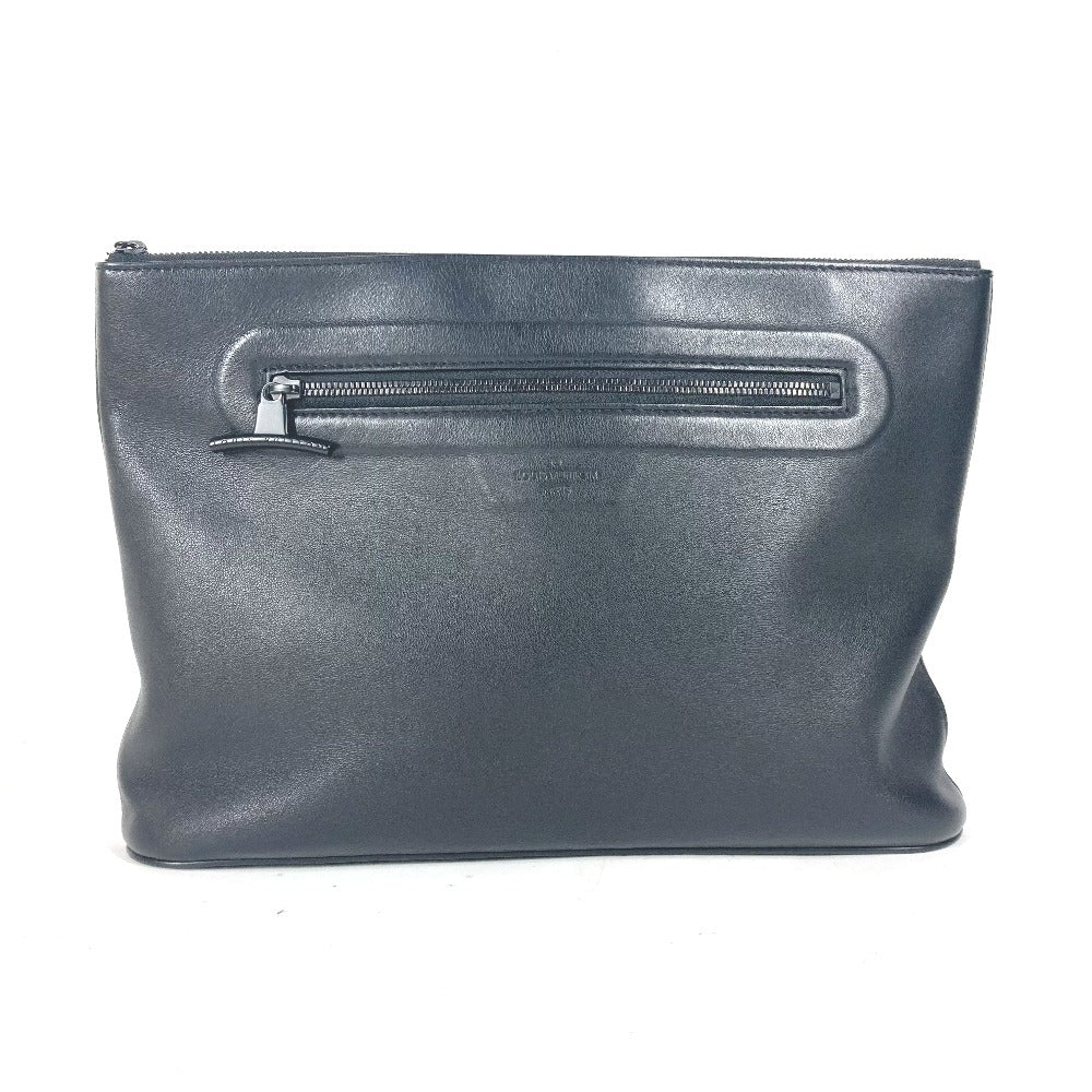 LOUIS VUITTON Clutch bag M63268 leather black Dark annity pochette cosmos