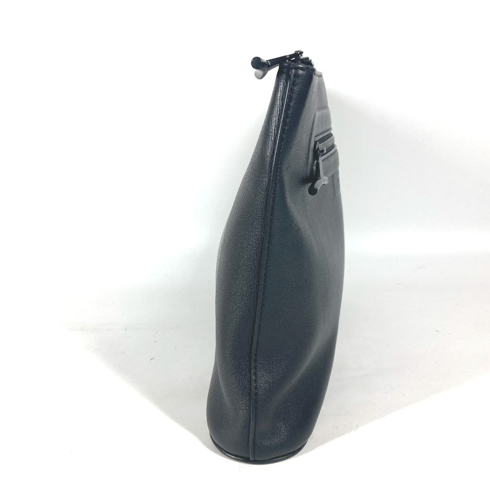 LOUIS VUITTON Clutch bag M63268 leather black Dark annity pochette cosmos