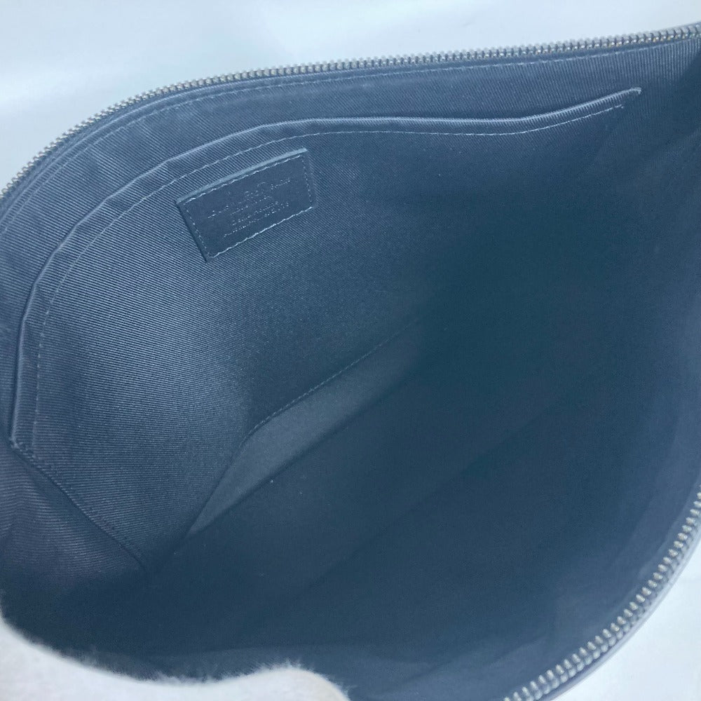 LOUIS VUITTON Clutch bag M63268 leather black Dark annity pochette cosmos