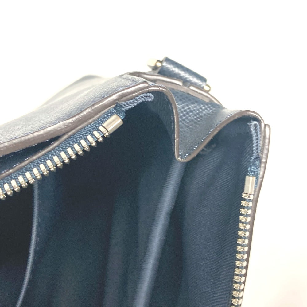LOUIS VUITTON Business bag M33417　 Taiga Leather Navy Taiga Anton