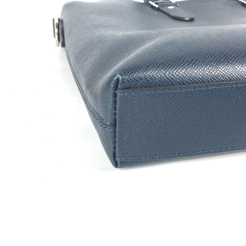 LOUIS VUITTON Business bag M33417　 Taiga Leather Navy Taiga Anton