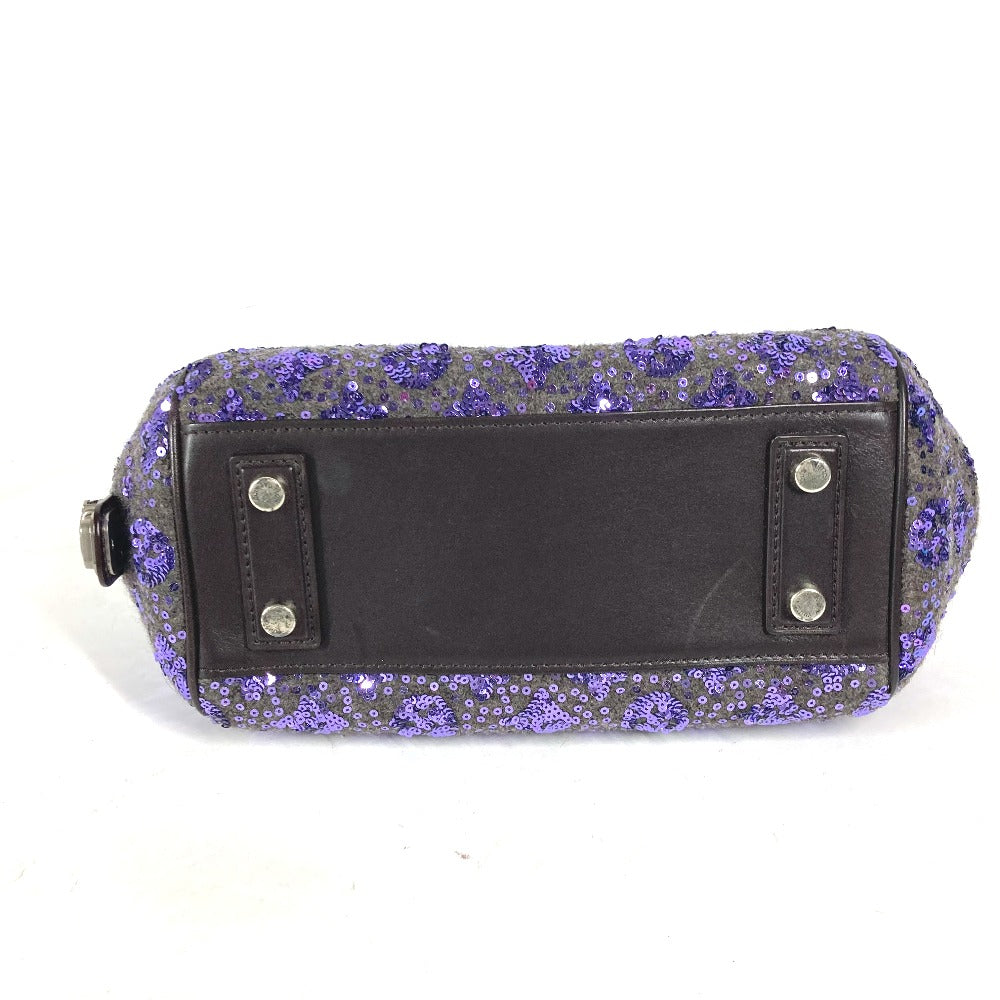 LOUIS VUITTON Handbag M40793 leather purple Sunshine Express