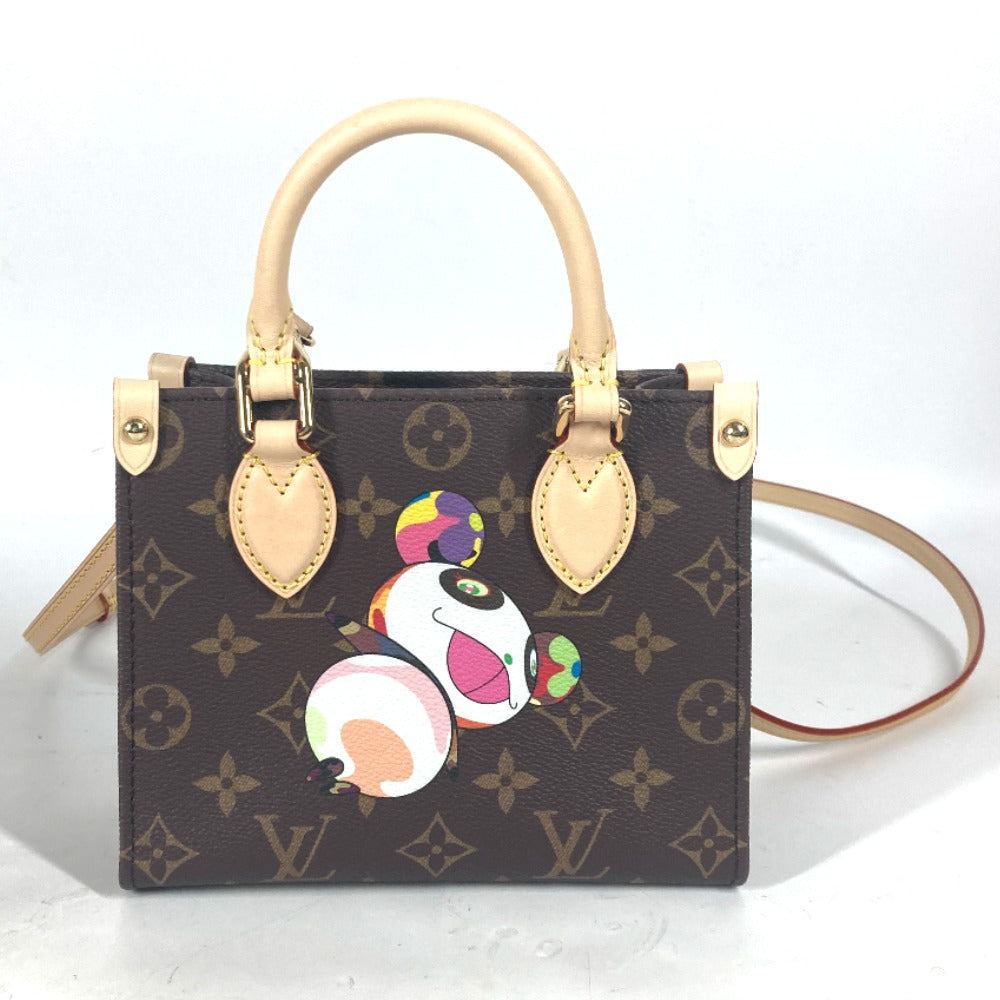 LOUIS VUITTON Handbag M13668 Monogram canvas Brown LVxTM On the Go BB