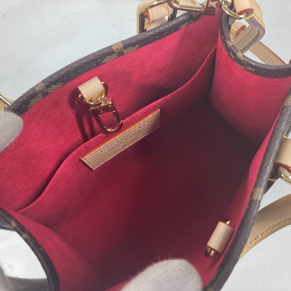 LOUIS VUITTON Handbag M13668 Monogram canvas Brown LVxTM On the Go BB