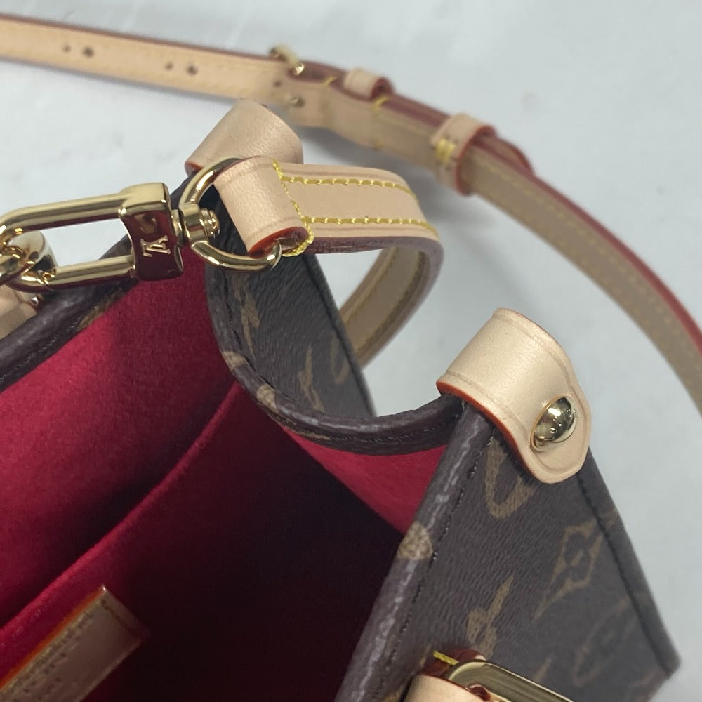 LOUIS VUITTON Handbag M13668 Monogram canvas Brown LVxTM On the Go BB