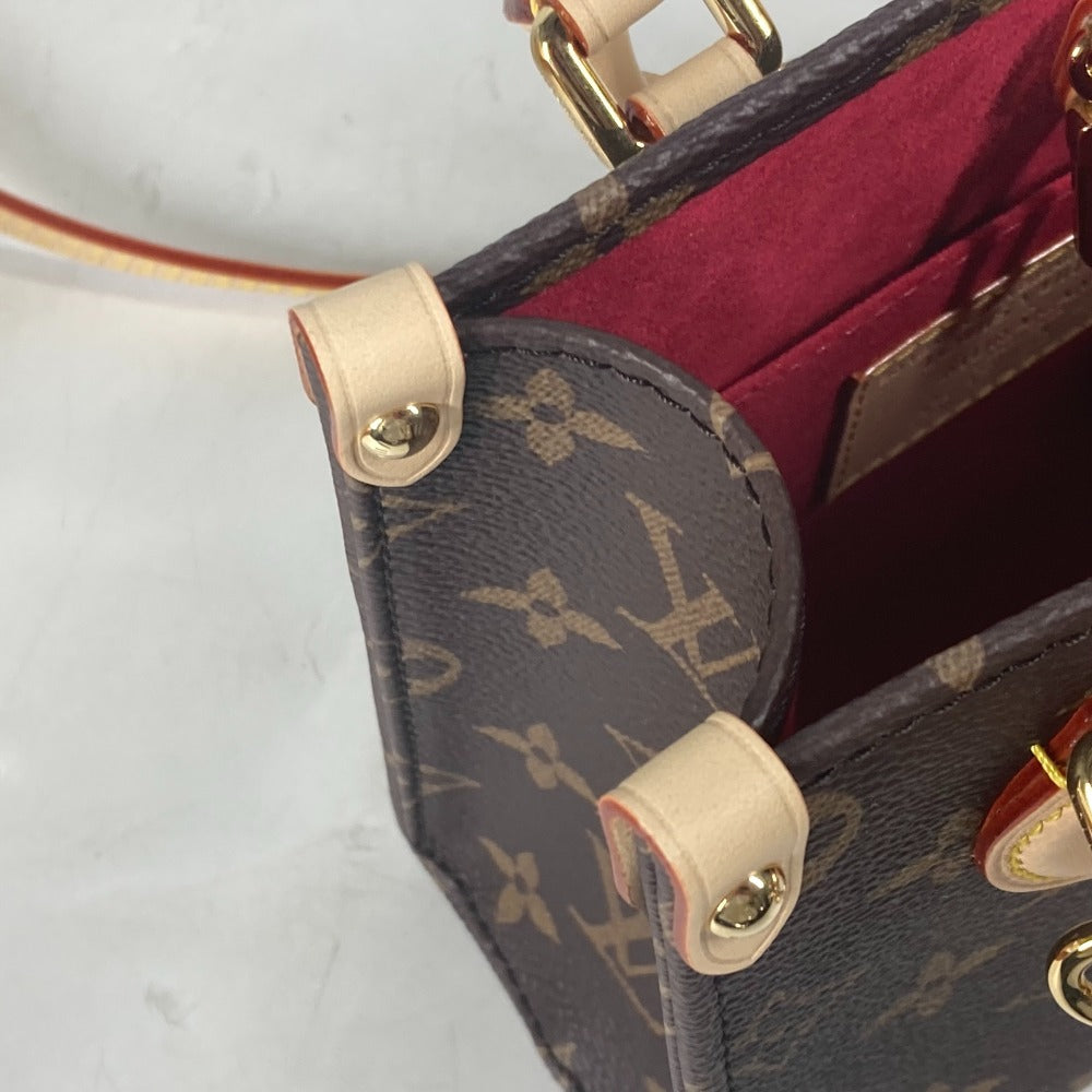 LOUIS VUITTON Handbag M13668 Monogram canvas Brown LVxTM On the Go BB