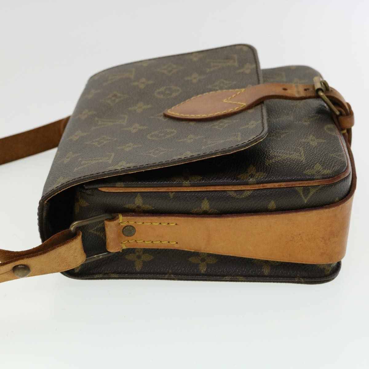Louis Vuitton Brown Canvas Cartouchiere shoulder bag