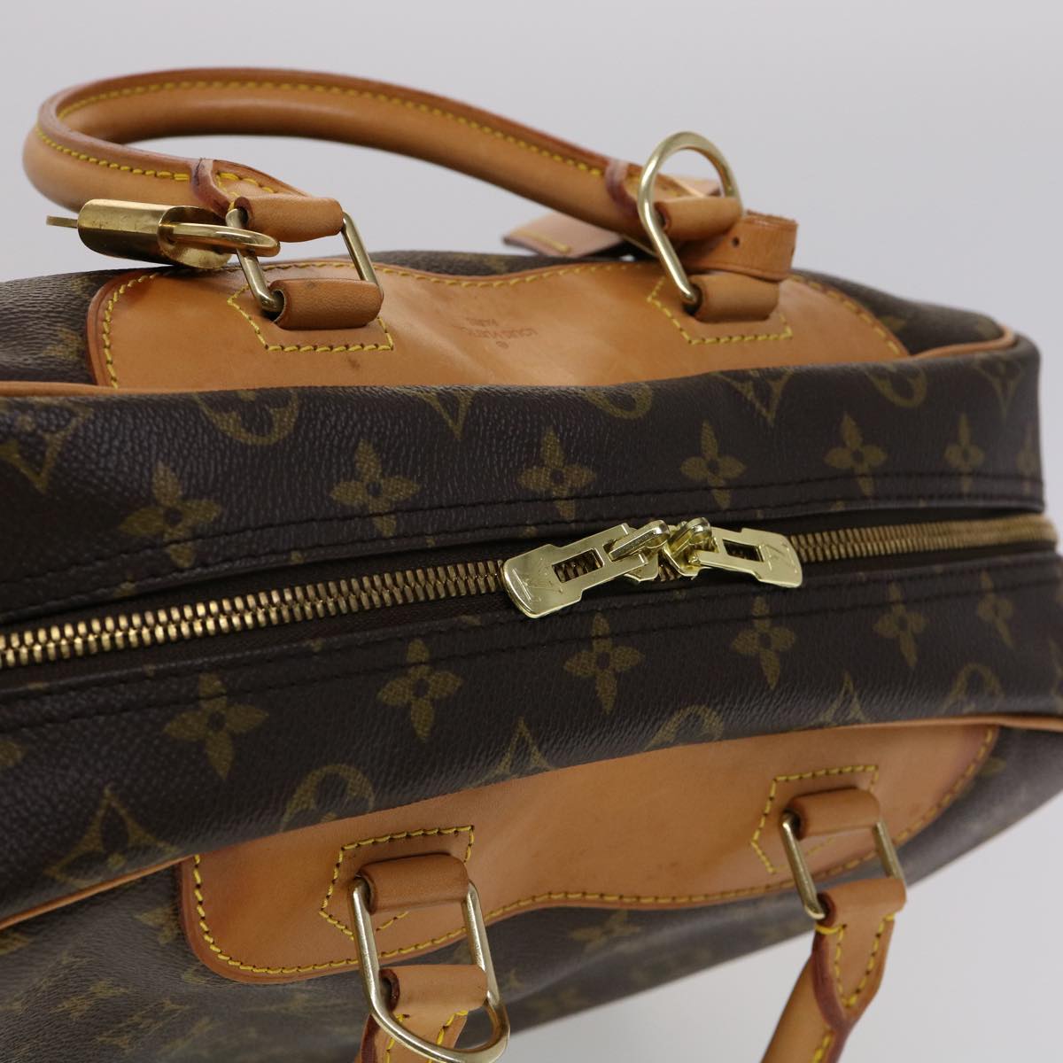 Louis Vuitton Brown Canvas Deauville handbag bag
