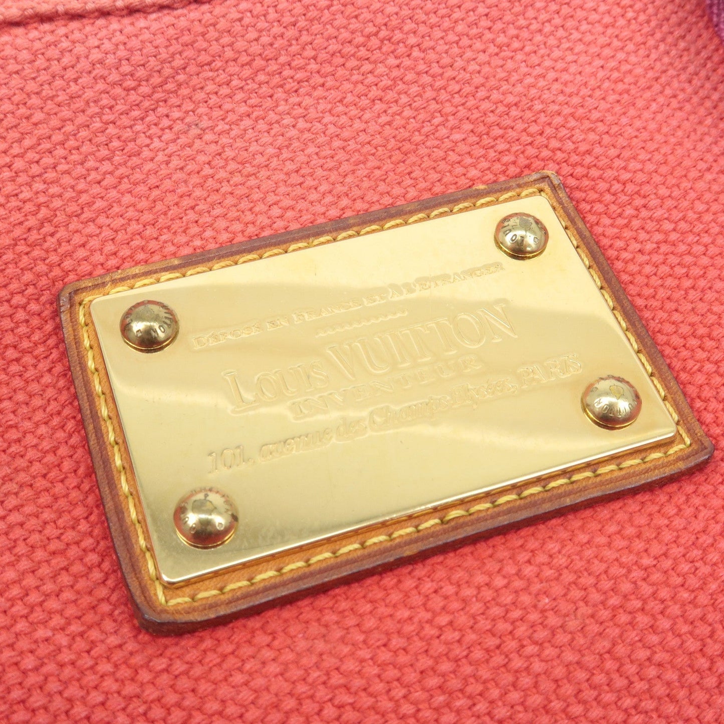 Louis Vuitton Antigua Cabas GM Tote Bag Hand Bag Rouge M40031
