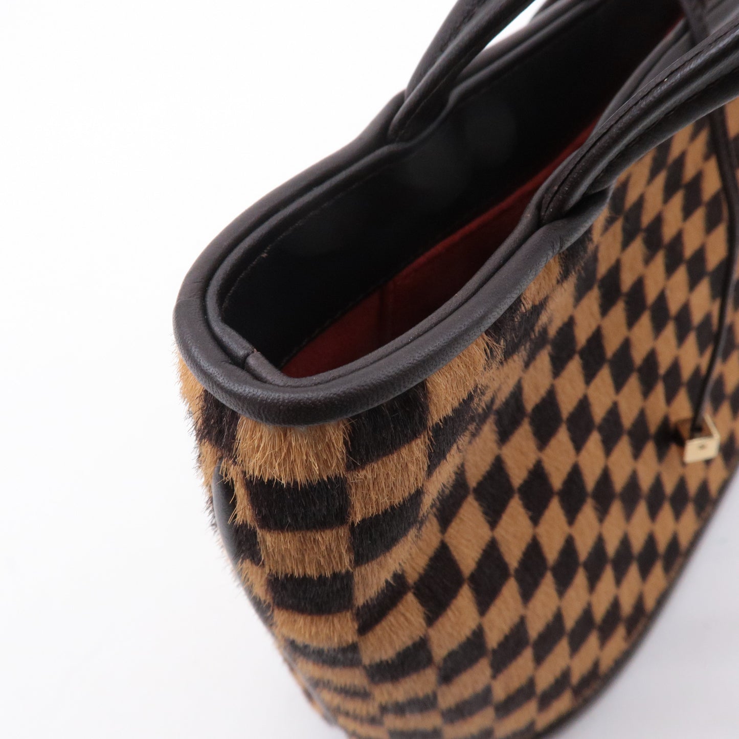 Louis Vuitton Damier Sauvage Impala Hand Bag Brown M92133