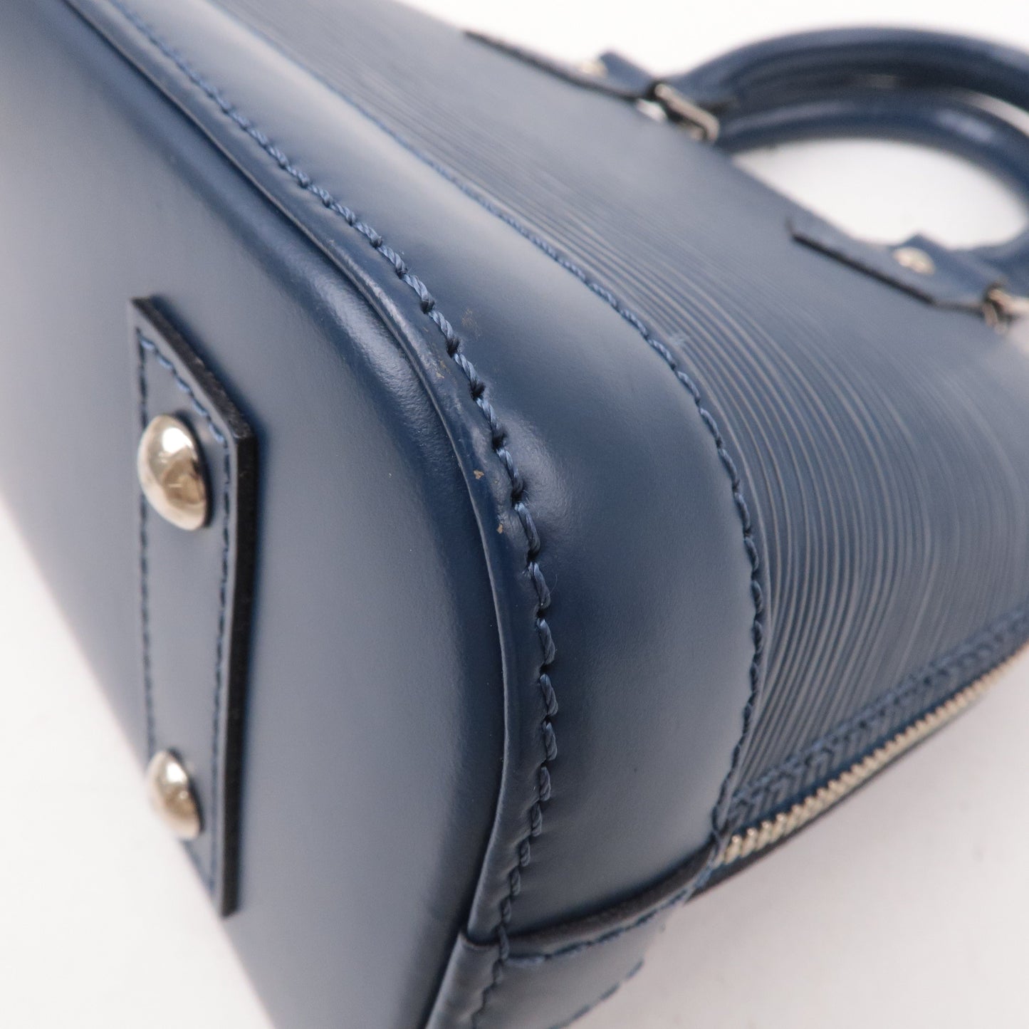 Louis Vuitton Epi Alma BB 2Way Bag Andigo Blue M40855