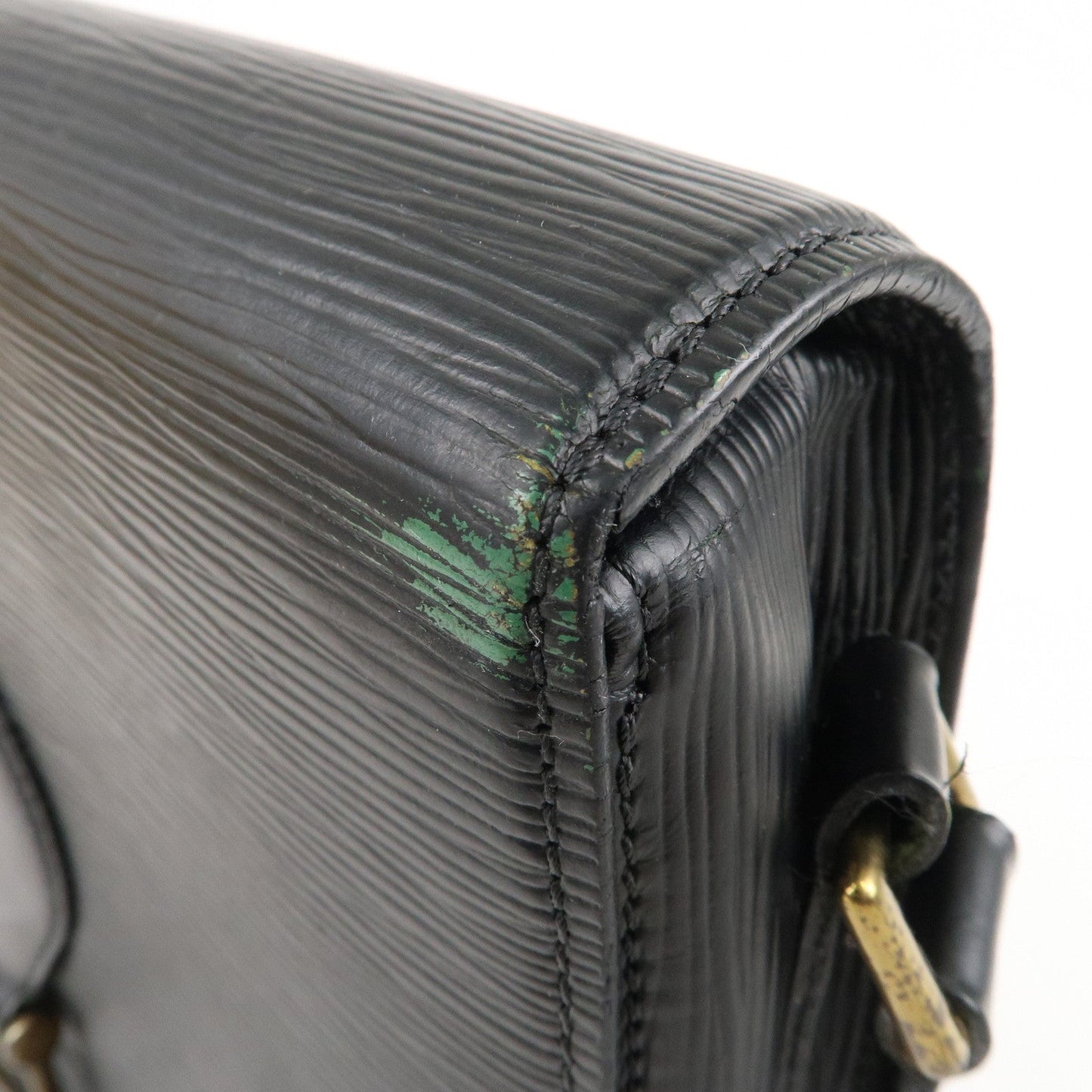 Louis Vuitton Epi Saint Cloud Shoulder Bag Noir Black M52192