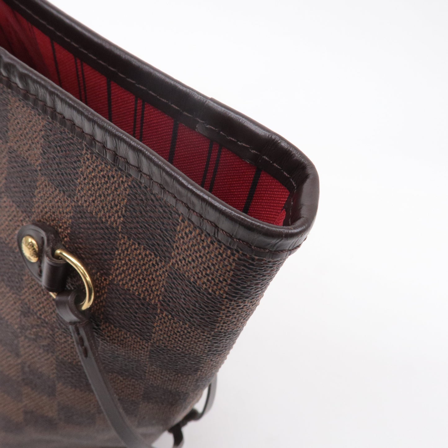 Louis Vuitton Damier Neverfull MM Tote Bag Brown N51105
