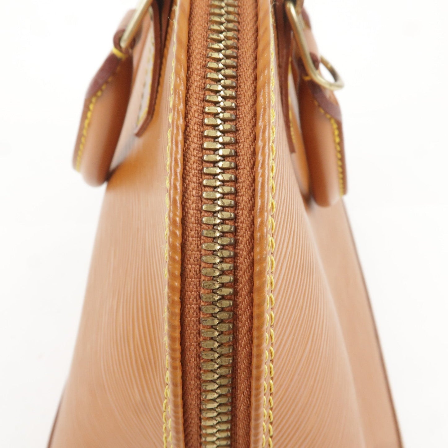 Louis Vuitton Epi Alma Hand Bag Zipang Gold M54148