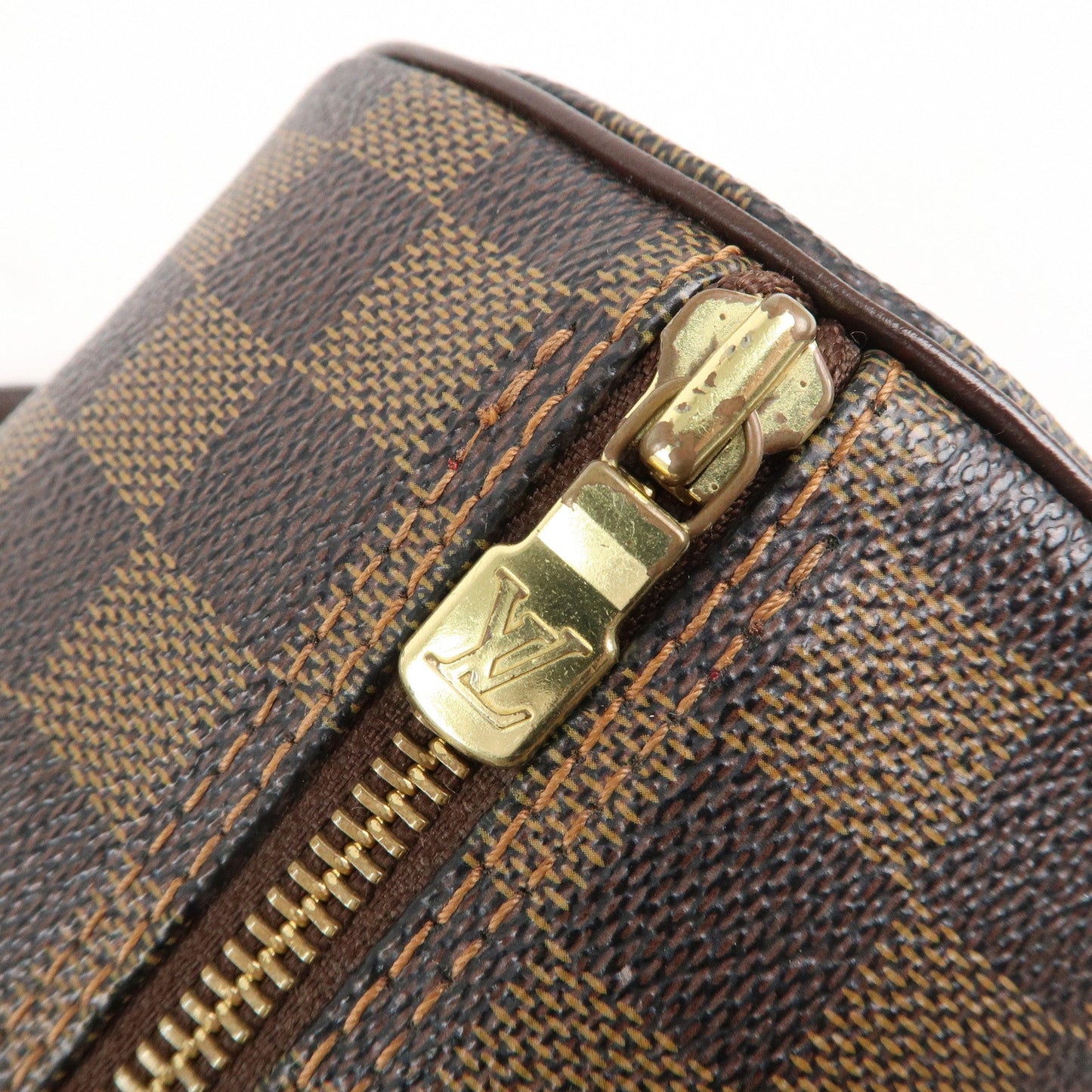 Louis Vuitton Damier Papillon 30 Hand Bag & Pouch Brown N51303