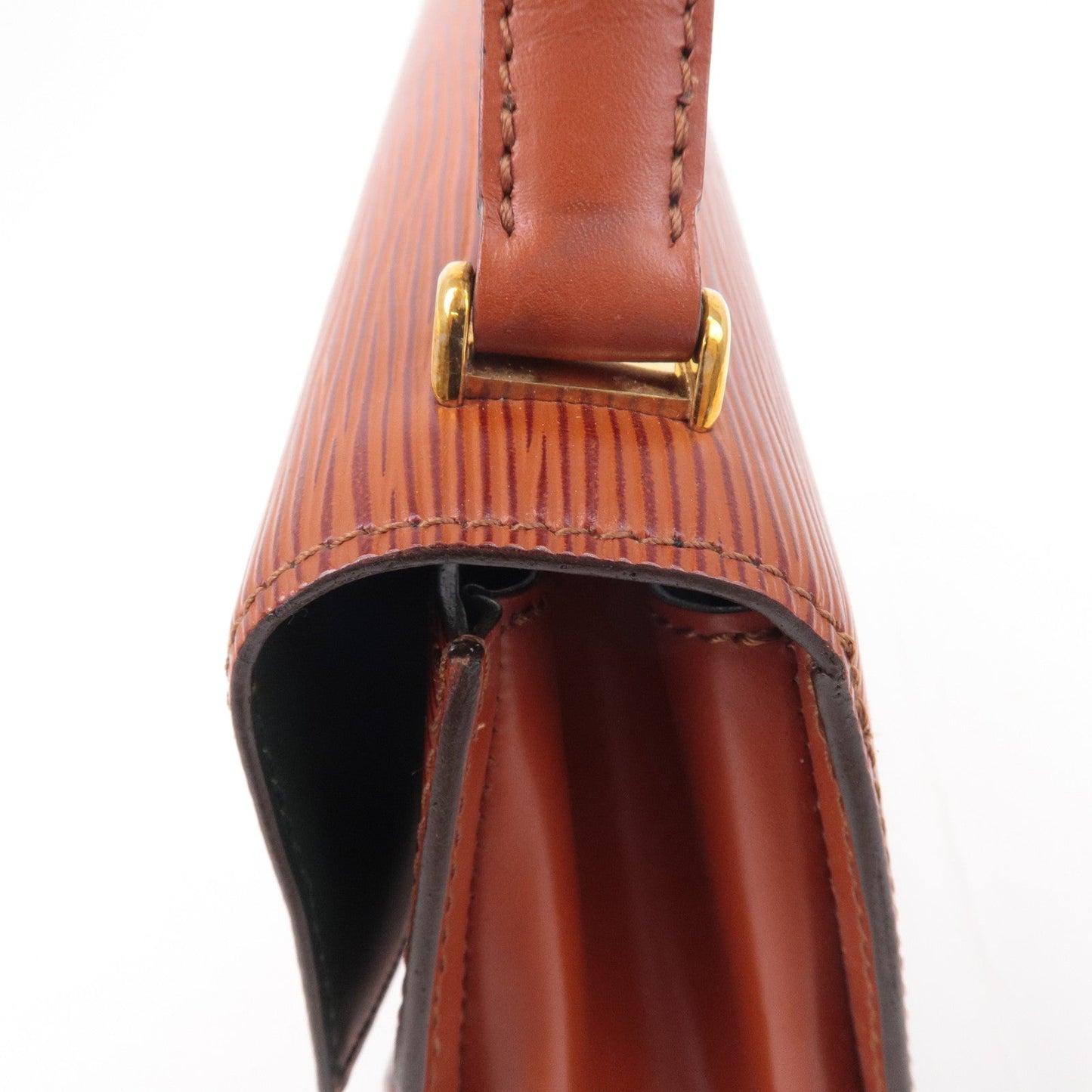Louis Vuitton Epi Tilsit Shoulder Hand Bag Kenya Brown M52483