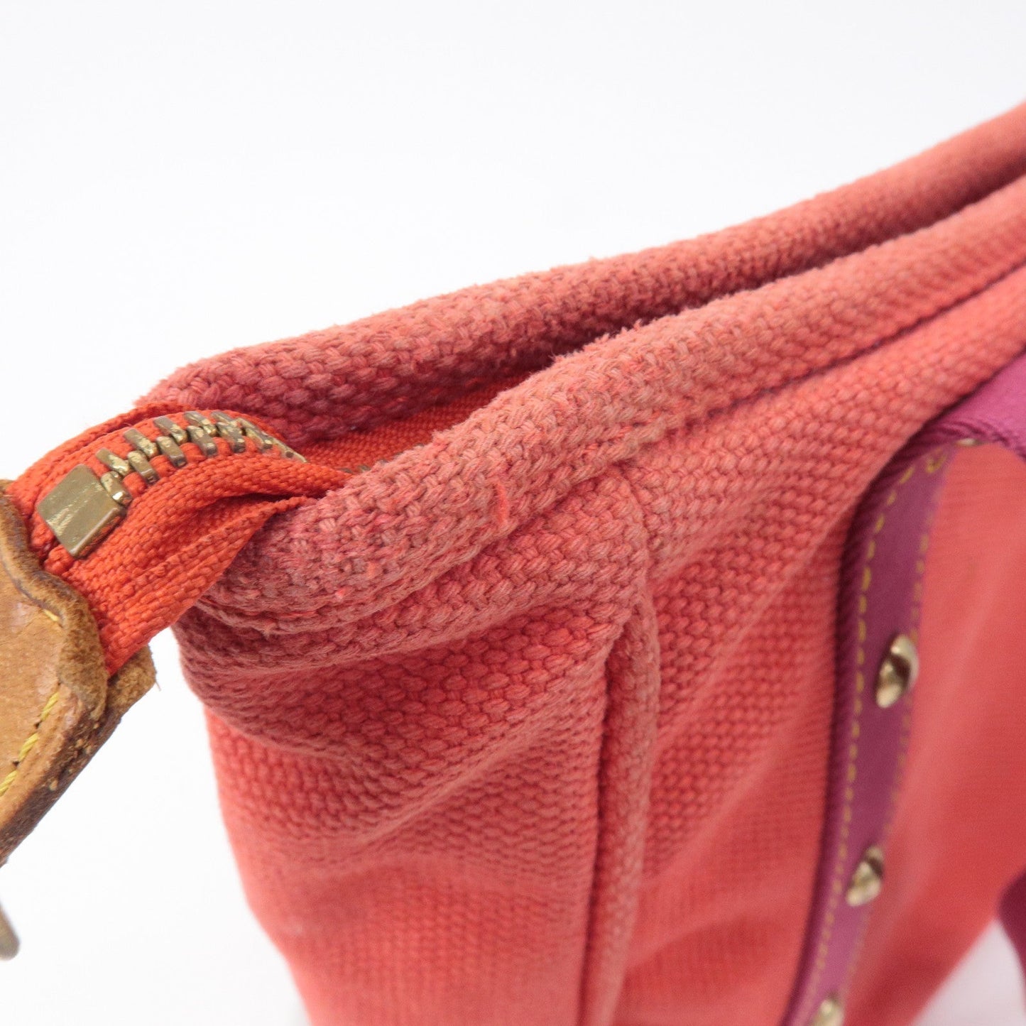 Louis Vuitton Antigua Cabas MM Tote Bag Hand Bag Rouge M40034