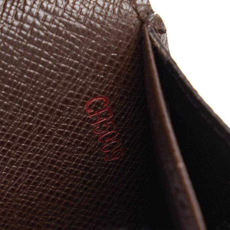 Louis Vuitton Damier Long Wallet Brown Ladies N61734