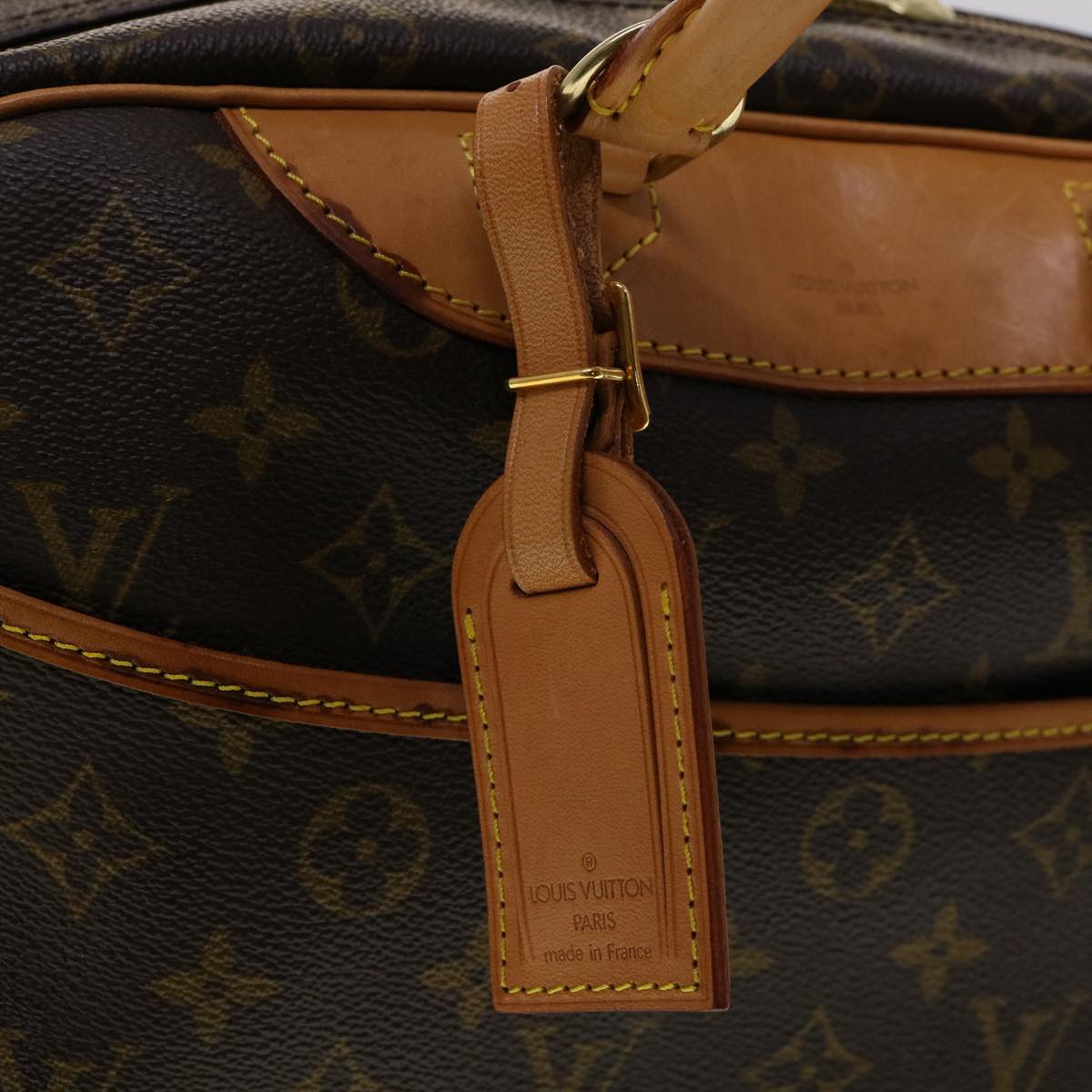 Louis Vuitton Brown Canvas Deauville handbag bag