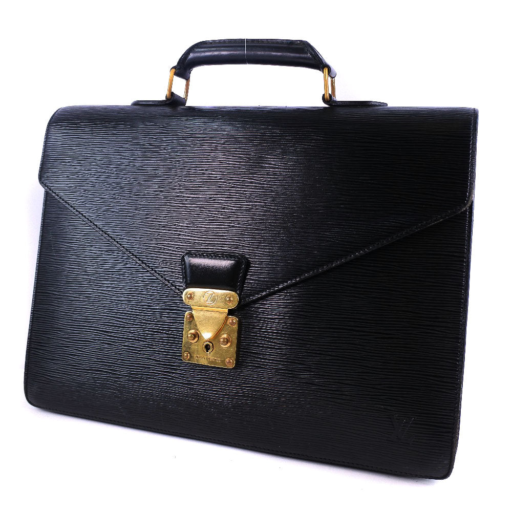 LOUIS VUITTON Business bag M54412 Epi Leather black Cerviet ambassador mens Used