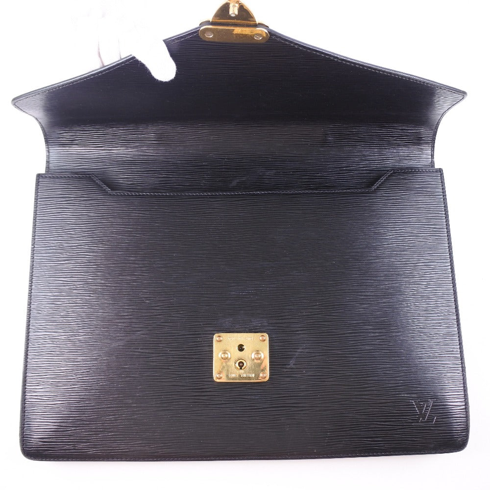 LOUIS VUITTON Business bag M54412 Epi Leather black Cerviet ambassador mens Used