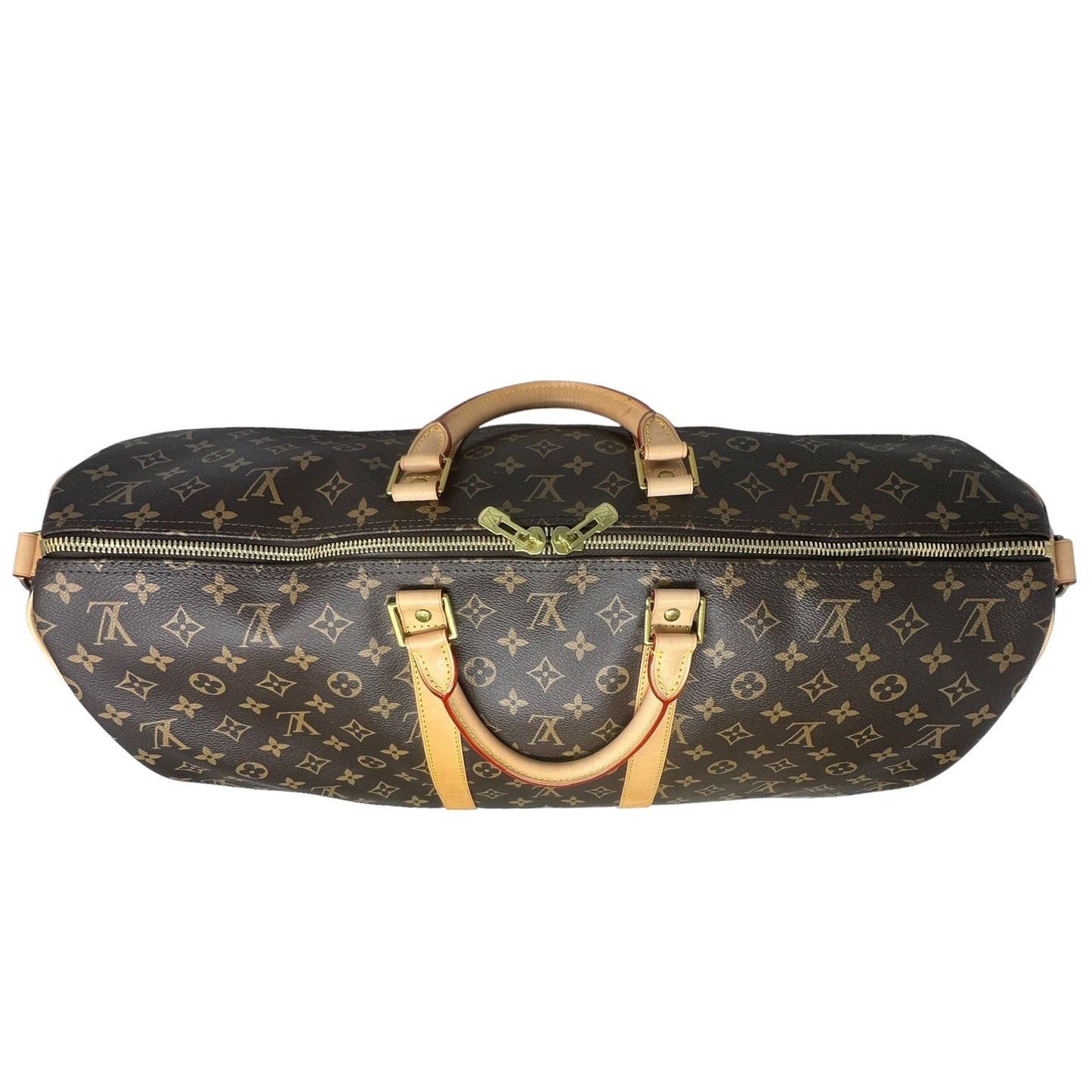 Keepall 55 Luxury Designer By Louis Vuitton In Monogram Canvas, Size: Large