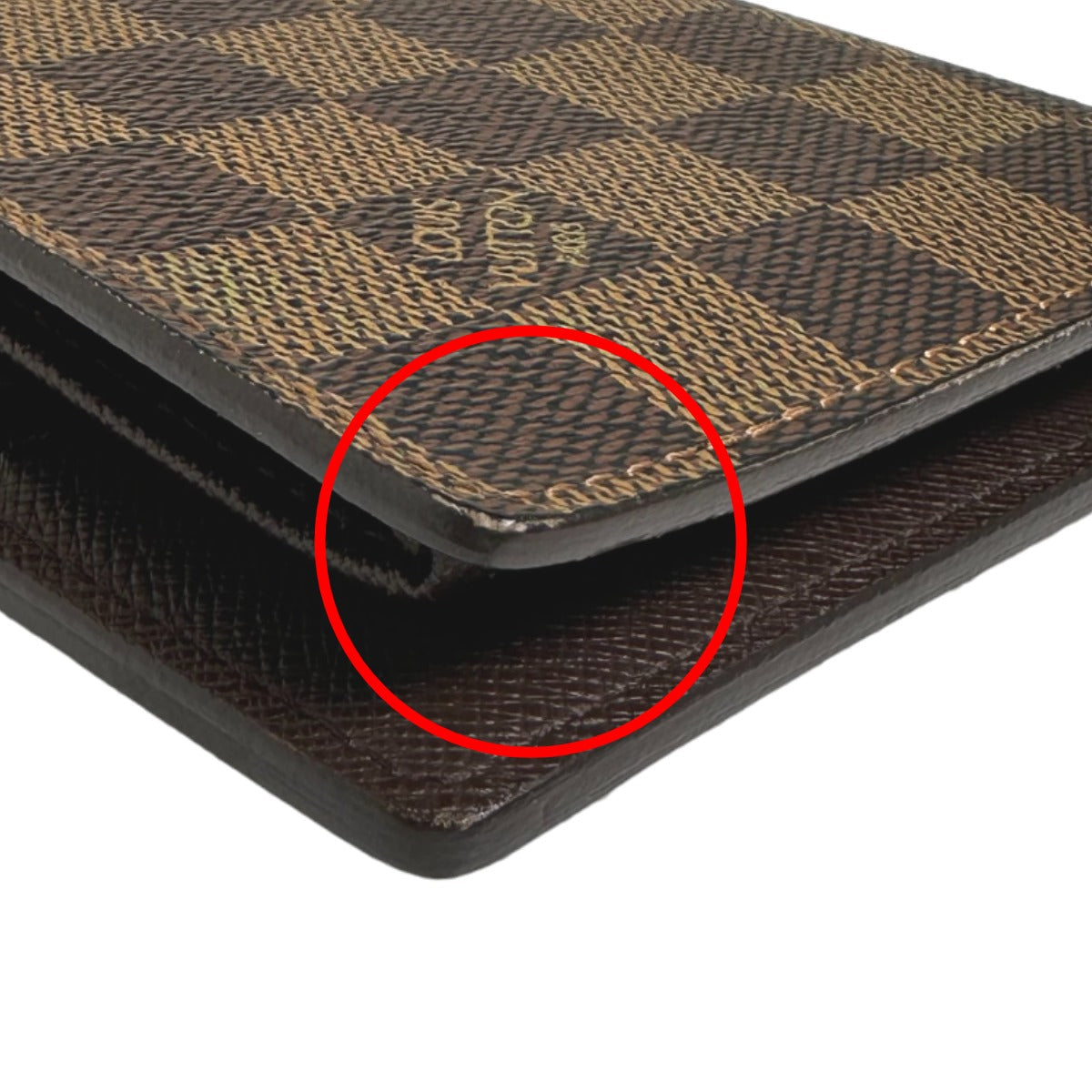 LOUIS VUITTON Bifold Wallet N61675 Damier canvas Brown Bi-fold wallet with card pocket Damier Portefeuille Marco mens(Unisex) Used