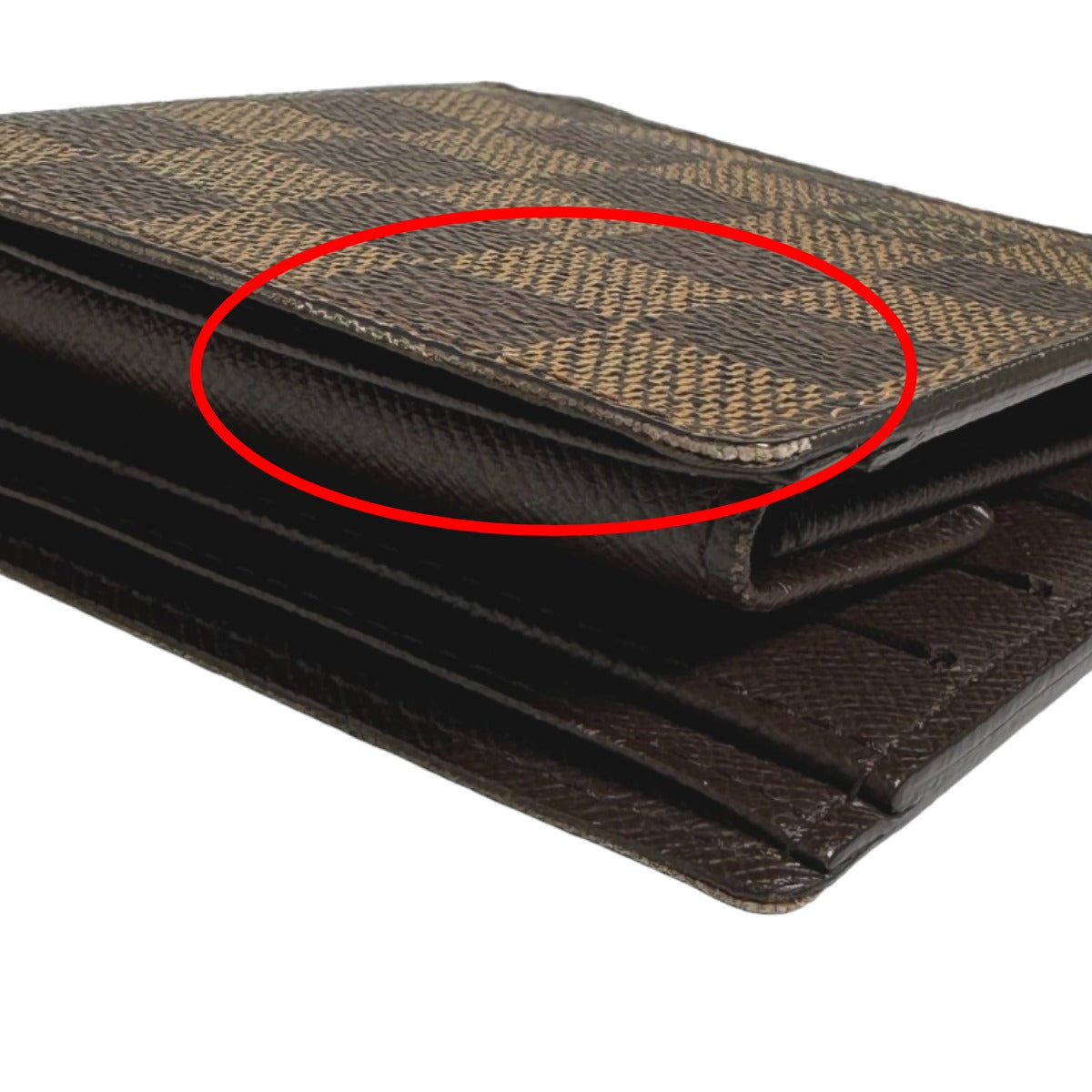 LOUIS VUITTON Bifold Wallet N61675 Damier canvas Brown Bi-fold wallet with card pocket Damier Portefeuille Marco mens(Unisex) Used