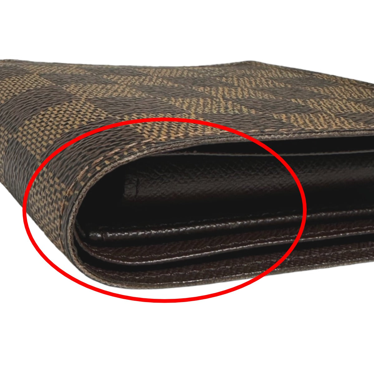 LOUIS VUITTON Bifold Wallet N61675 Damier canvas Brown Bi-fold wallet with card pocket Damier Portefeuille Marco mens(Unisex) Used