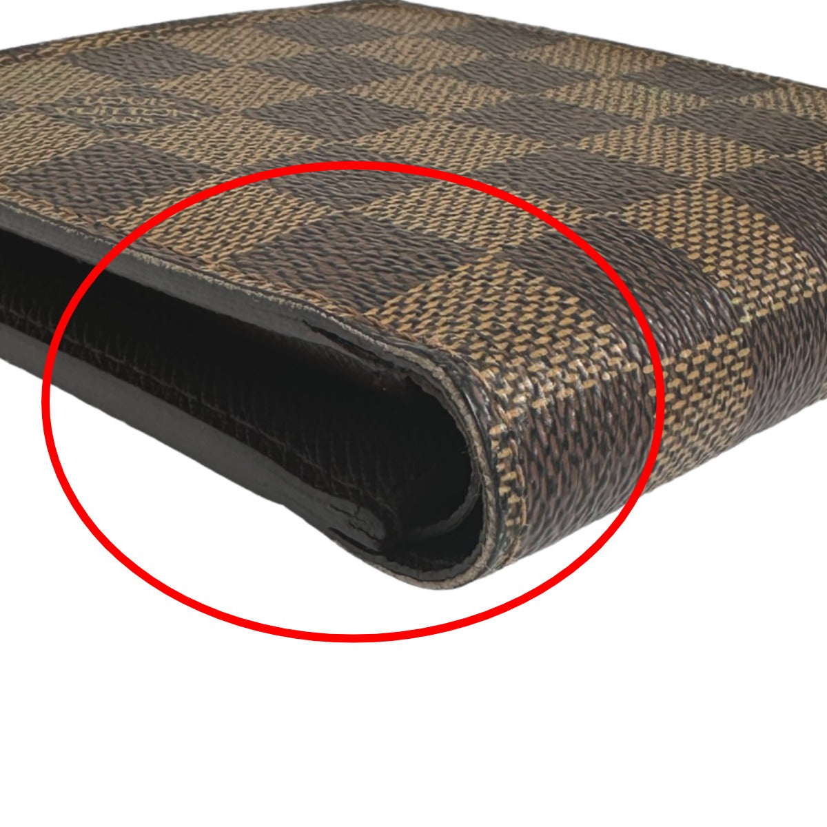LOUIS VUITTON Bifold Wallet N61675 Damier canvas Brown Bi-fold wallet with card pocket Damier Portefeuille Marco mens(Unisex) Used