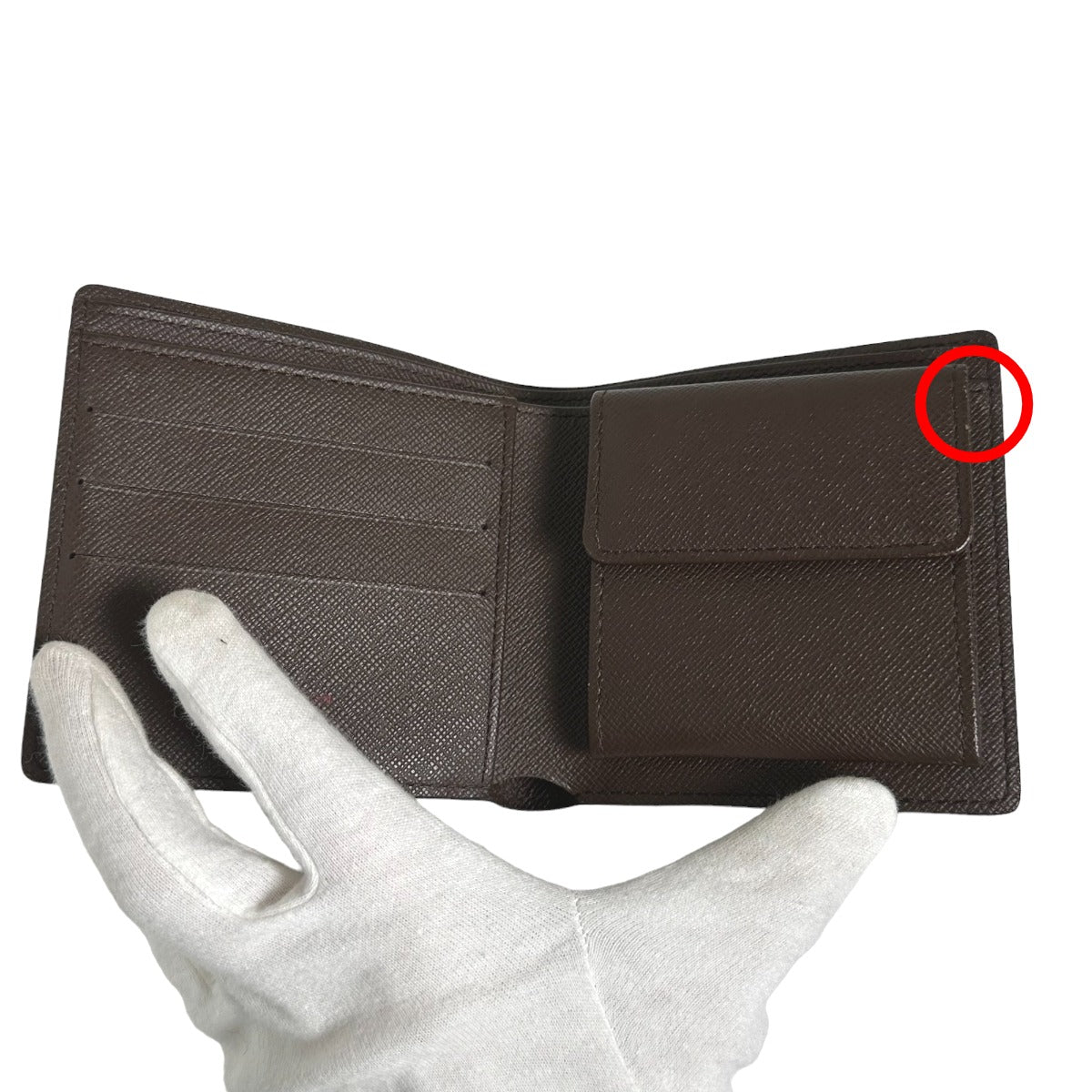 LOUIS VUITTON Bifold Wallet N61675 Damier canvas Brown Bi-fold wallet with card pocket Damier Portefeuille Marco mens(Unisex) Used