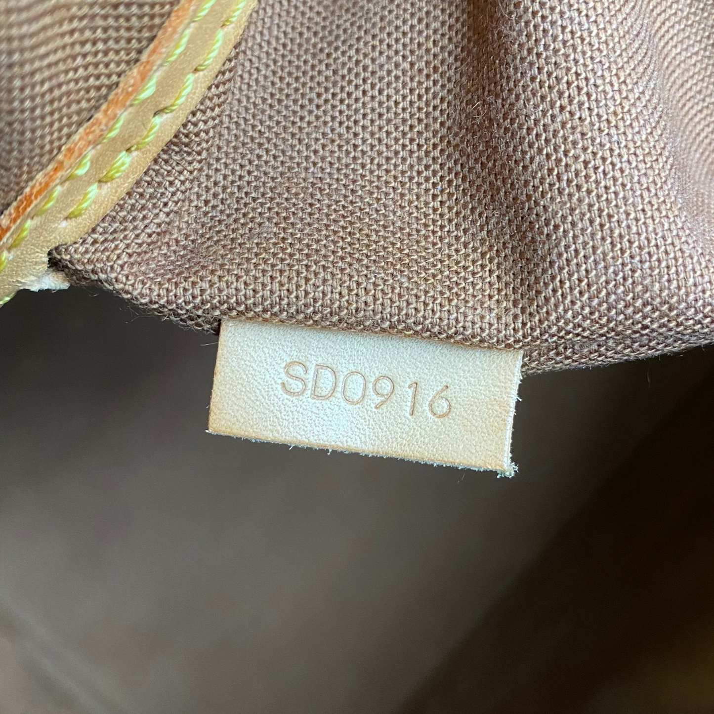 Louis Vuitton Brown Canvas Alma handbag bag