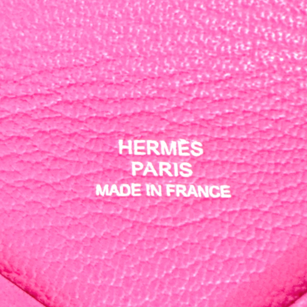 HERMES name card holder Shave Rose purple Calvi