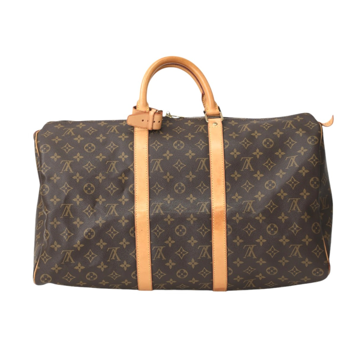 LOUIS VUITTON Boston Duffel bag M41426 Monogram canvas Brown Monogram Discontinued Keepall 50