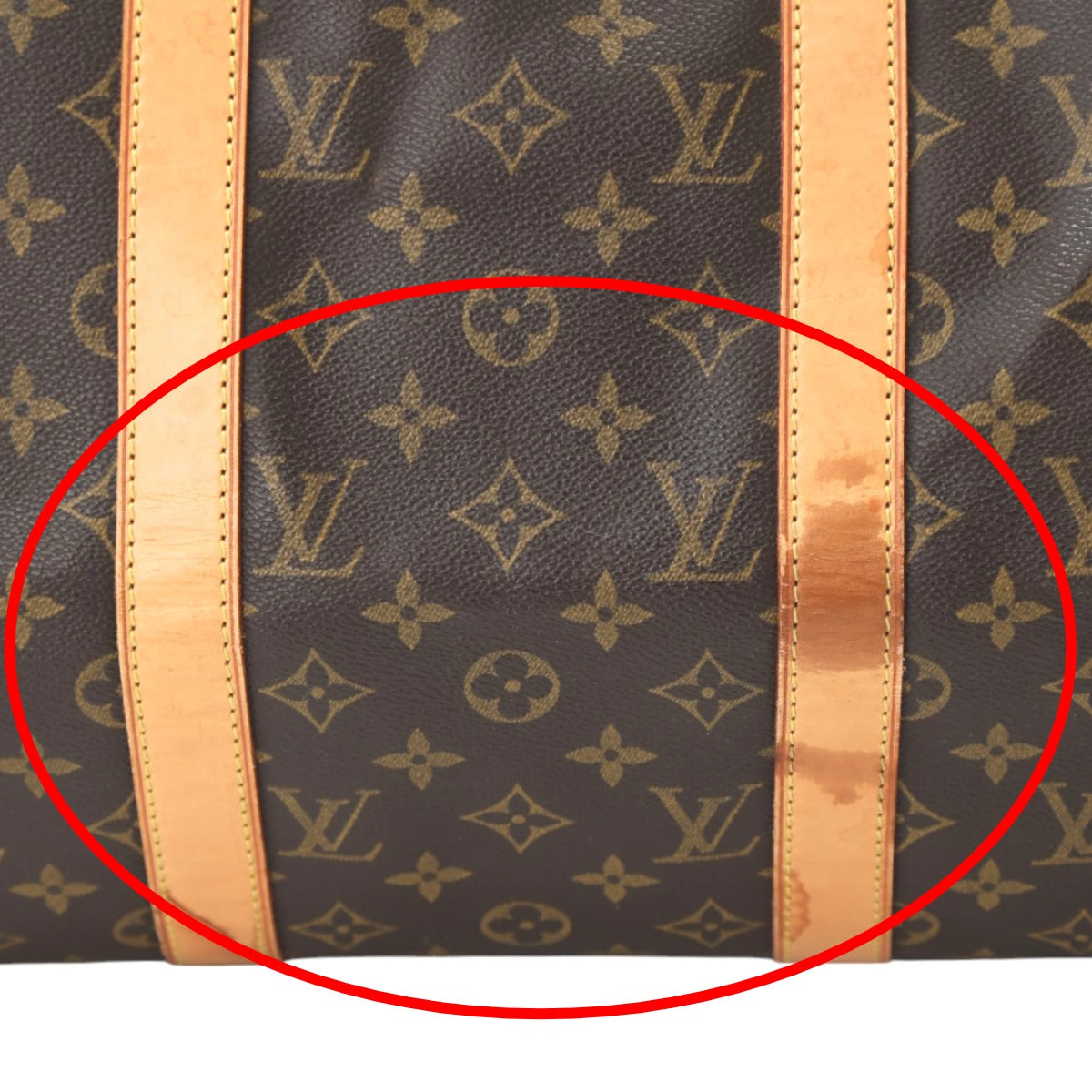 LOUIS VUITTON Boston Duffel bag M41426 Monogram canvas Brown Monogram Discontinued Keepall 50