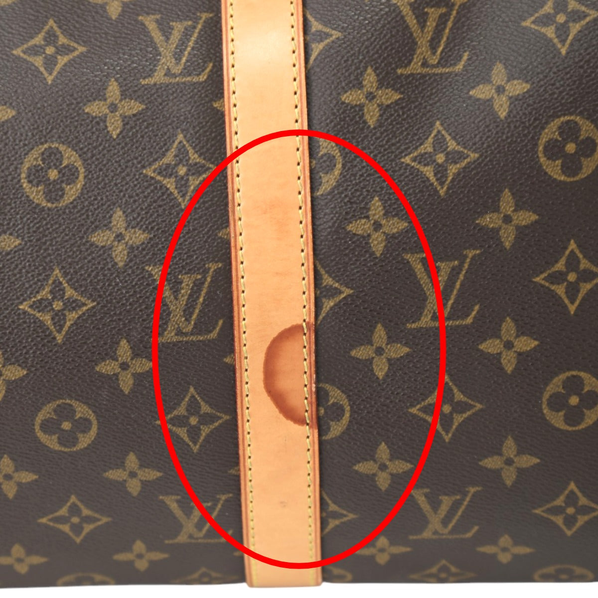 LOUIS VUITTON Boston Duffel bag M41426 Monogram canvas Brown Monogram Discontinued Keepall 50