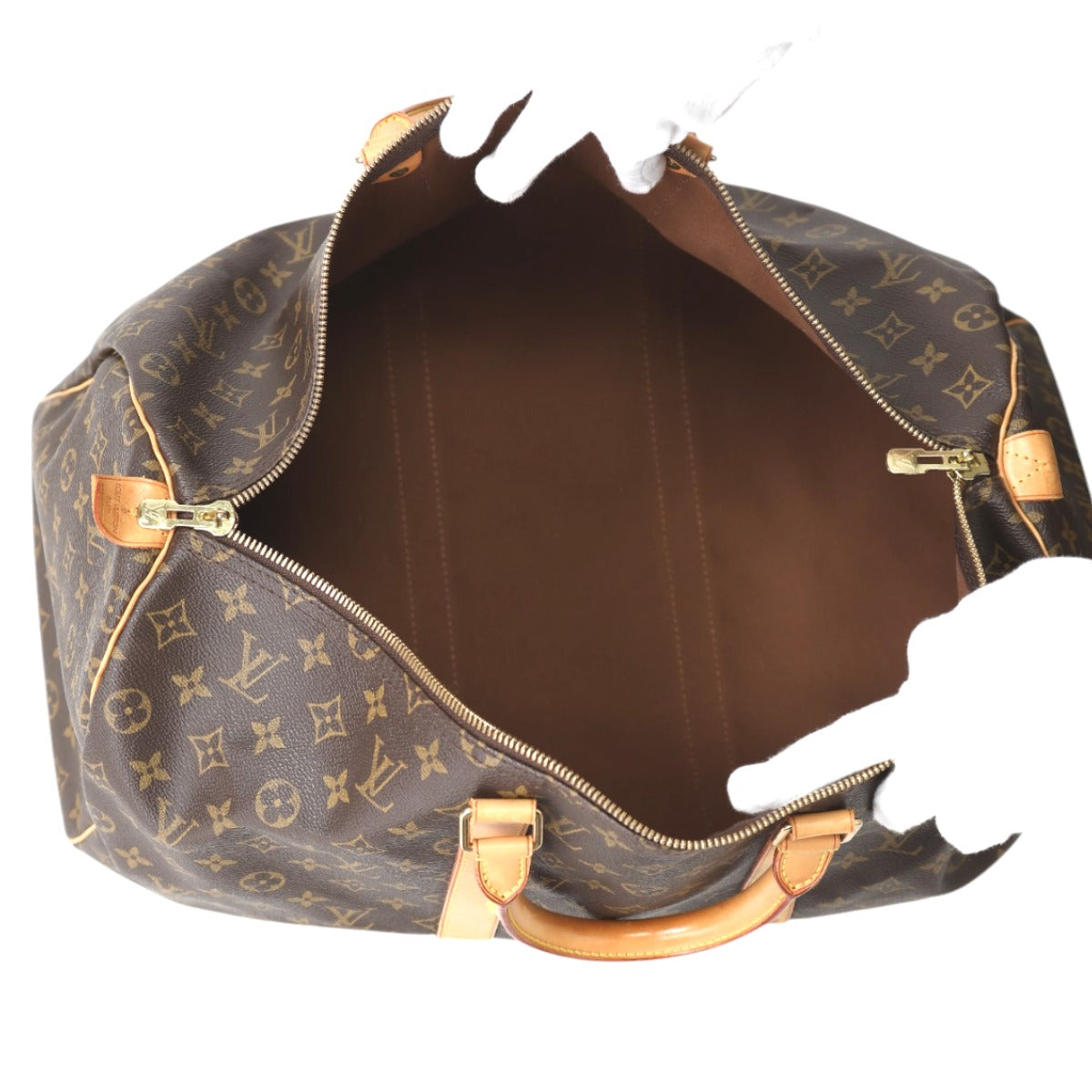LOUIS VUITTON Boston Duffel bag M41426 Monogram canvas Brown Monogram Discontinued Keepall 50