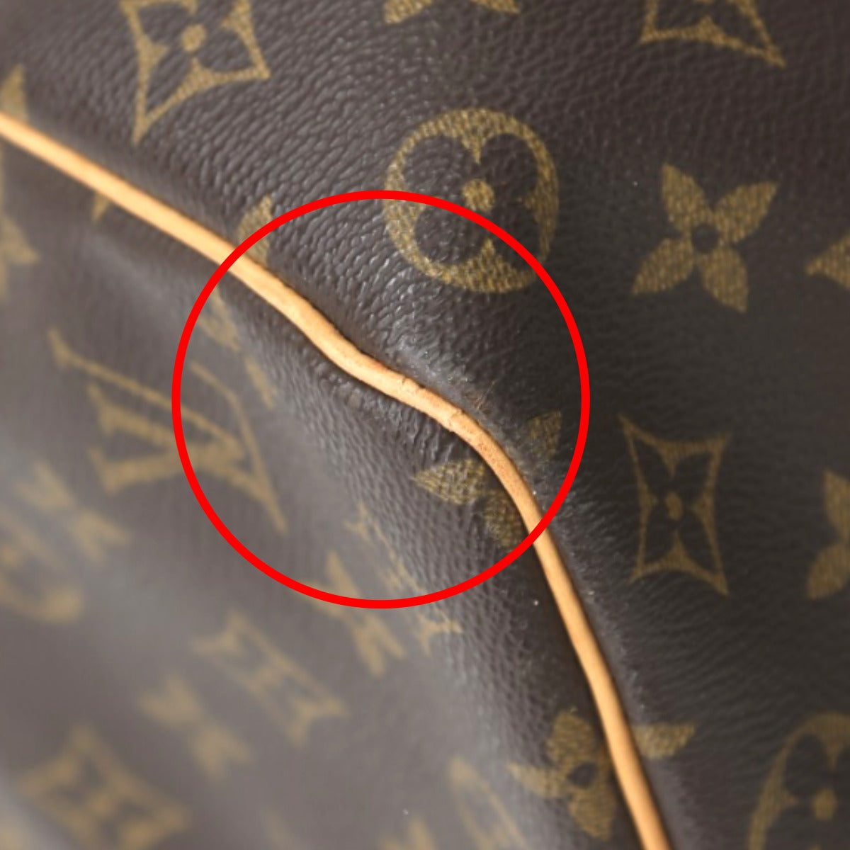 LOUIS VUITTON Boston Duffel bag M41426 Monogram canvas Brown Monogram Discontinued Keepall 50