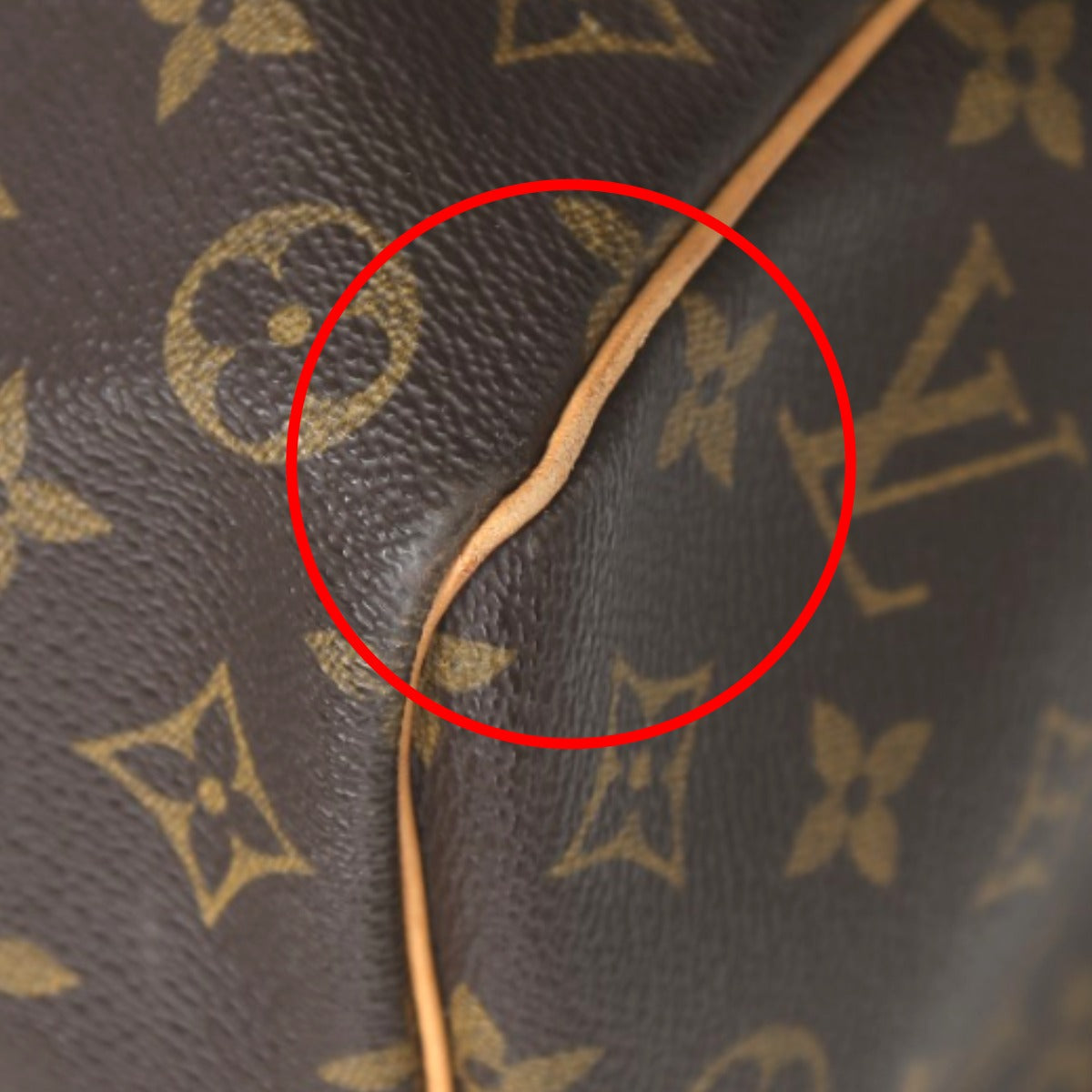 LOUIS VUITTON Boston Duffel bag M41426 Monogram canvas Brown Monogram Discontinued Keepall 50