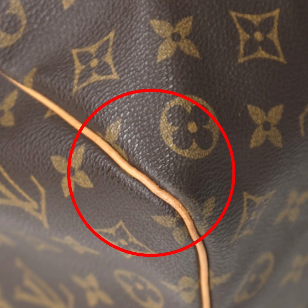 LOUIS VUITTON Boston Duffel bag M41426 Monogram canvas Brown Monogram Discontinued Keepall 50
