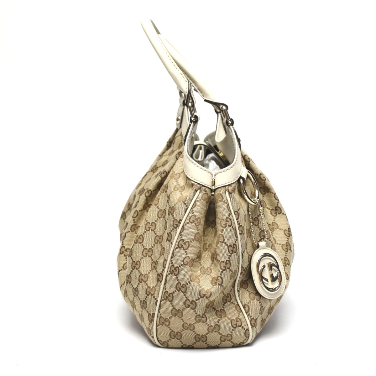 GUCCI Handbag 211944 GG canvas Brown Handbag GG pattern Sukey Women Used