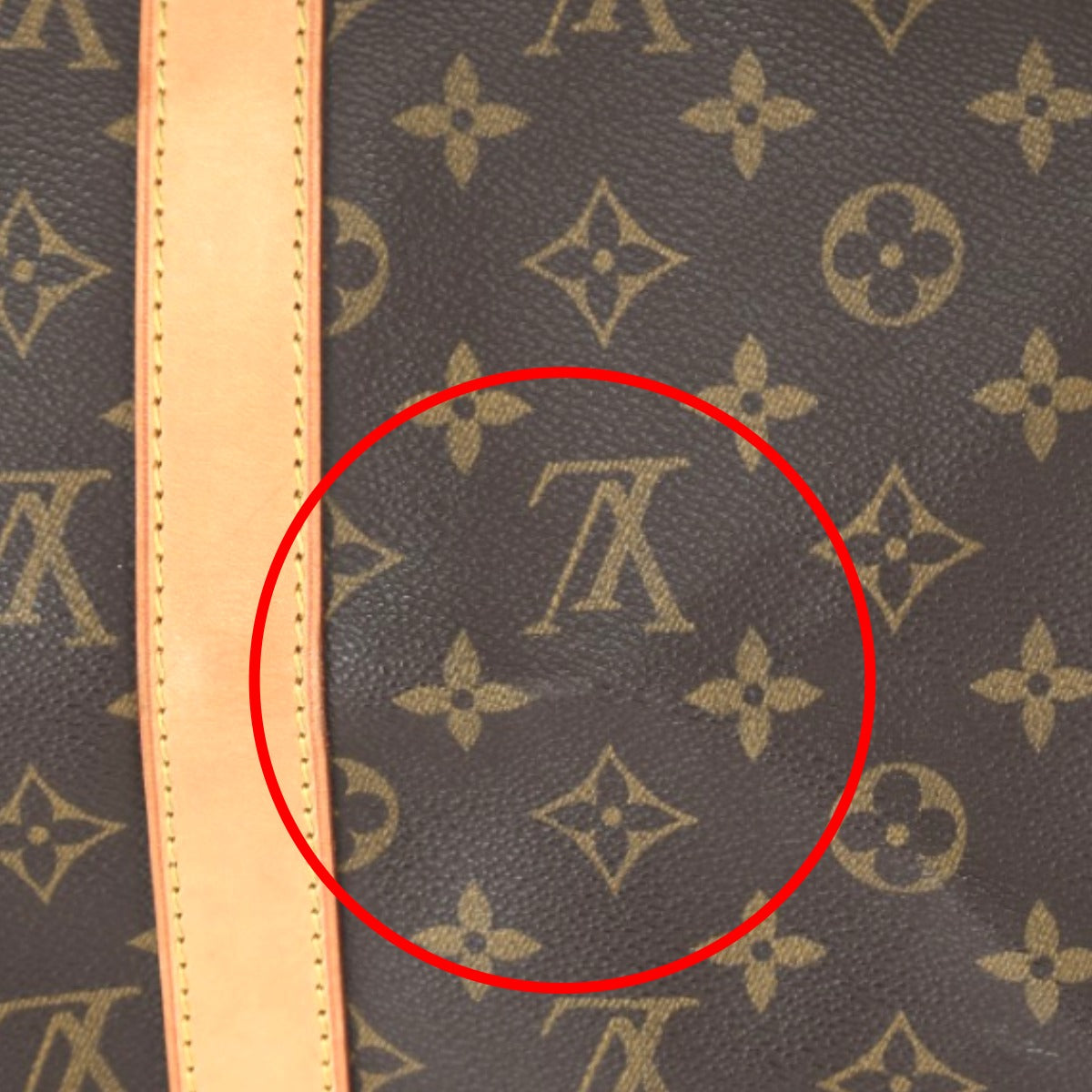 LOUIS VUITTON Boston Duffel bag M41416 Monogram canvas Brown Monogram Keepall ・bandouliere 50