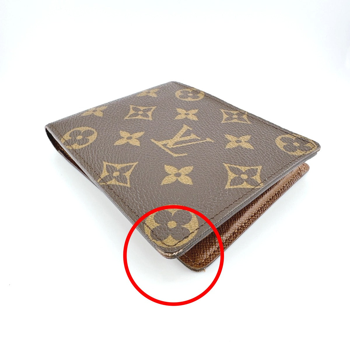 LOUIS VUITTON Bifold Wallet M60026 Monogram canvas Brown Monogram Portefeuille Florin