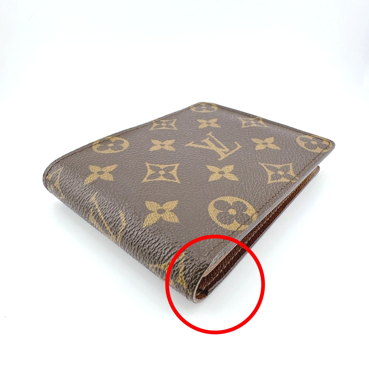 LOUIS VUITTON Bifold Wallet M60026 Monogram canvas Brown Monogram Portefeuille Florin