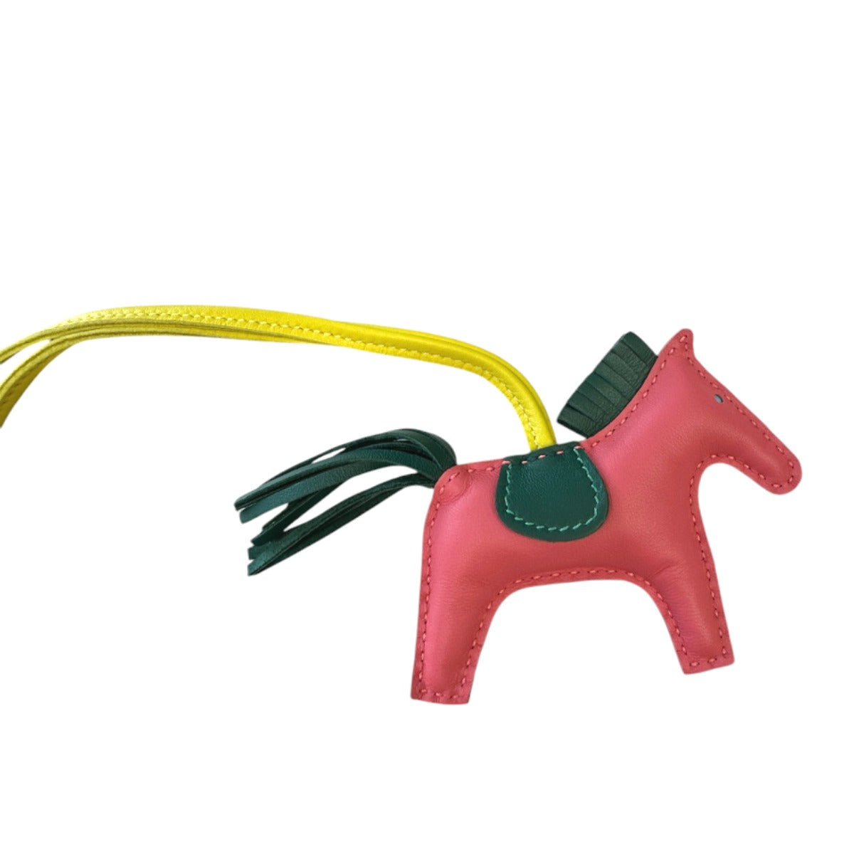 HERMES key ring lambskin pink Anyo Miro Rodeo MM