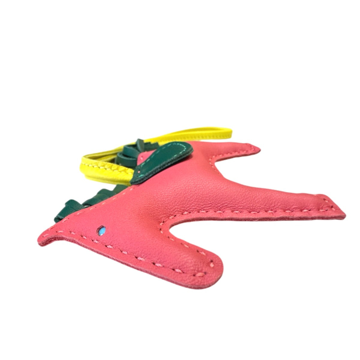 HERMES key ring lambskin pink Anyo Miro Rodeo MM