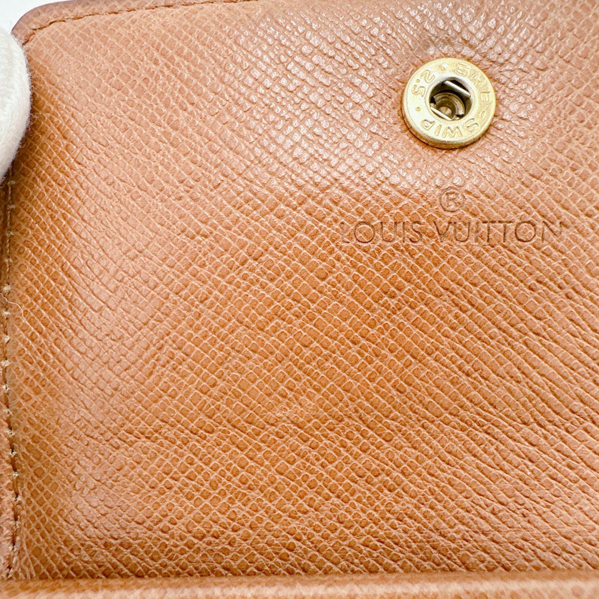 LOUIS VUITTON Coin case M61930 Monogram canvas Brown Monogram Portonet Plat