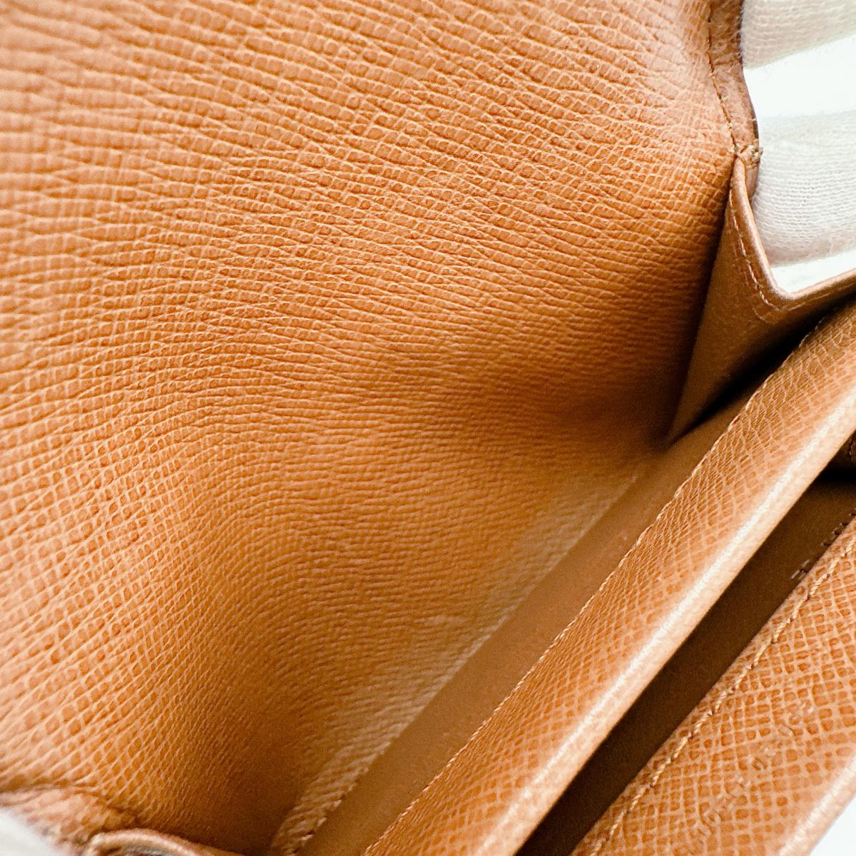 LOUIS VUITTON Coin case M61930 Monogram canvas Brown Monogram Portonet Plat
